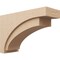 Ekena Millwork 12"W x 36"D x 24"H Classic Rivera Rough Cedar Woodgrain TimberThane Corbel, Primed Tan CORUR12X36X24RIVRCPR - alternate 1